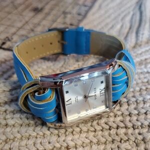 Strada Blue Leather Watch